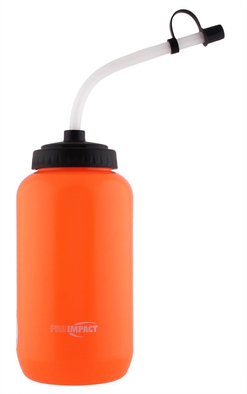 Pro Impact Squeezable Water Bottle Bendable Long Straw - LDPE BPA Free Plastic - Hydration for Baseball Hockey Gym MMA Yoga Boxing Cycling Softball Football Lacrosse (35.5 Oz.) - Image 1